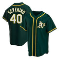 Crovyle Athletics #40 Luis Severino player Green Replica Alternate Stitched Jersey