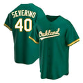 Crovyle Athletics #40 Luis Severino player Green Replica Kelly Alternate Stitched Jersey