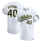 Crovyle Athletics #40 Luis Severino player White Elite Home Stitched Jersey