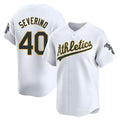 Crovyle Athletics #40 Luis Severino player White Limited Home Stitched Jersey