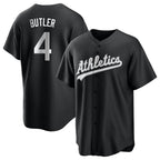 Crovyle Athletics #4 Lawrence Butler player Black&White Replica Alternate Stitched Jersey