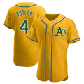 Crovyle Athletics #4 Lawrence Butler player Gold Authentic Alternate Stitched Jersey