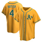 Crovyle Athletics #4 Lawrence Butler player Gold Replica Alternate Stitched Jersey