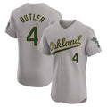 Crovyle Athletics #4 Lawrence Butler player Gray Elite Road Stitched Jersey
