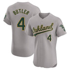 Crovyle Athletics #4 Lawrence Butler player Gray Elite Road Stitched Jersey