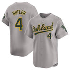 Crovyle Athletics #4 Lawrence Butler player Gray Limited Away Stitched Jersey