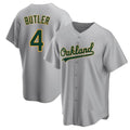 Crovyle Athletics #4 Lawrence Butler player Gray Replica Road Stitched Jersey