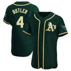 Crovyle Athletics #4 Lawrence Butler player Green Authentic Alternate Stitched Jersey