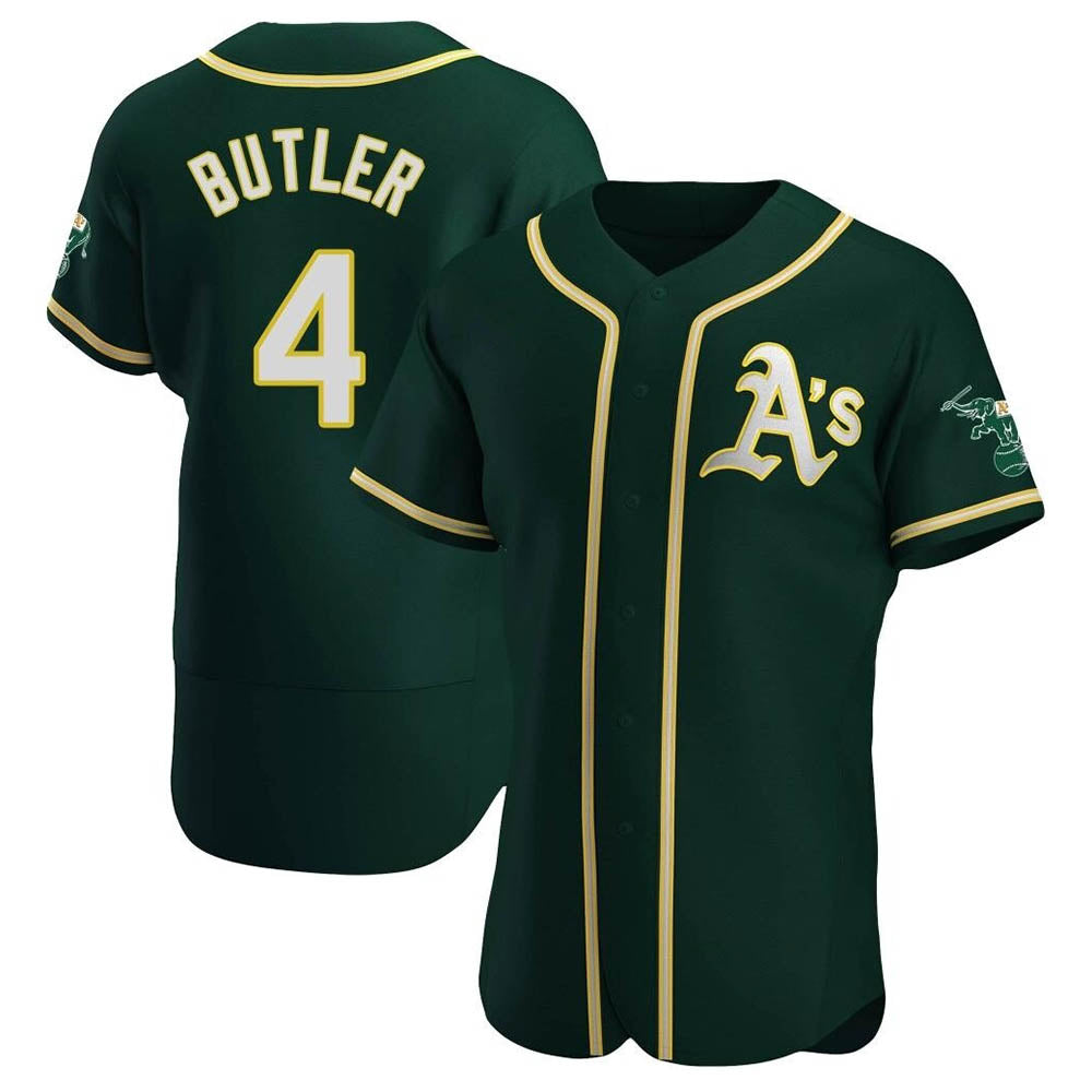 Crovyle Athletics #4 Lawrence Butler player Green Authentic Alternate Stitched Jersey