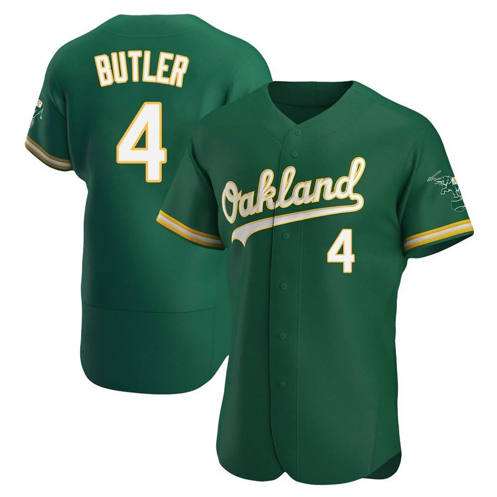 Crovyle Athletics #4 Lawrence Butler player Green Authentic Kelly Alternate Stitched Jersey