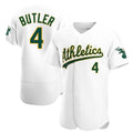 Crovyle Athletics #4 Lawrence Butler player White Authentic Home Stitched Jersey