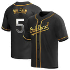 Crovyle Athletics #5 Jacob Wilson Black Golden Replica Alternate  Stitched Jersey