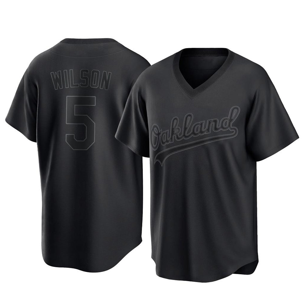 Crovyle Athletics #5 Jacob Wilson Black Replica Pitch Fashion T shirt Stitched Jersey