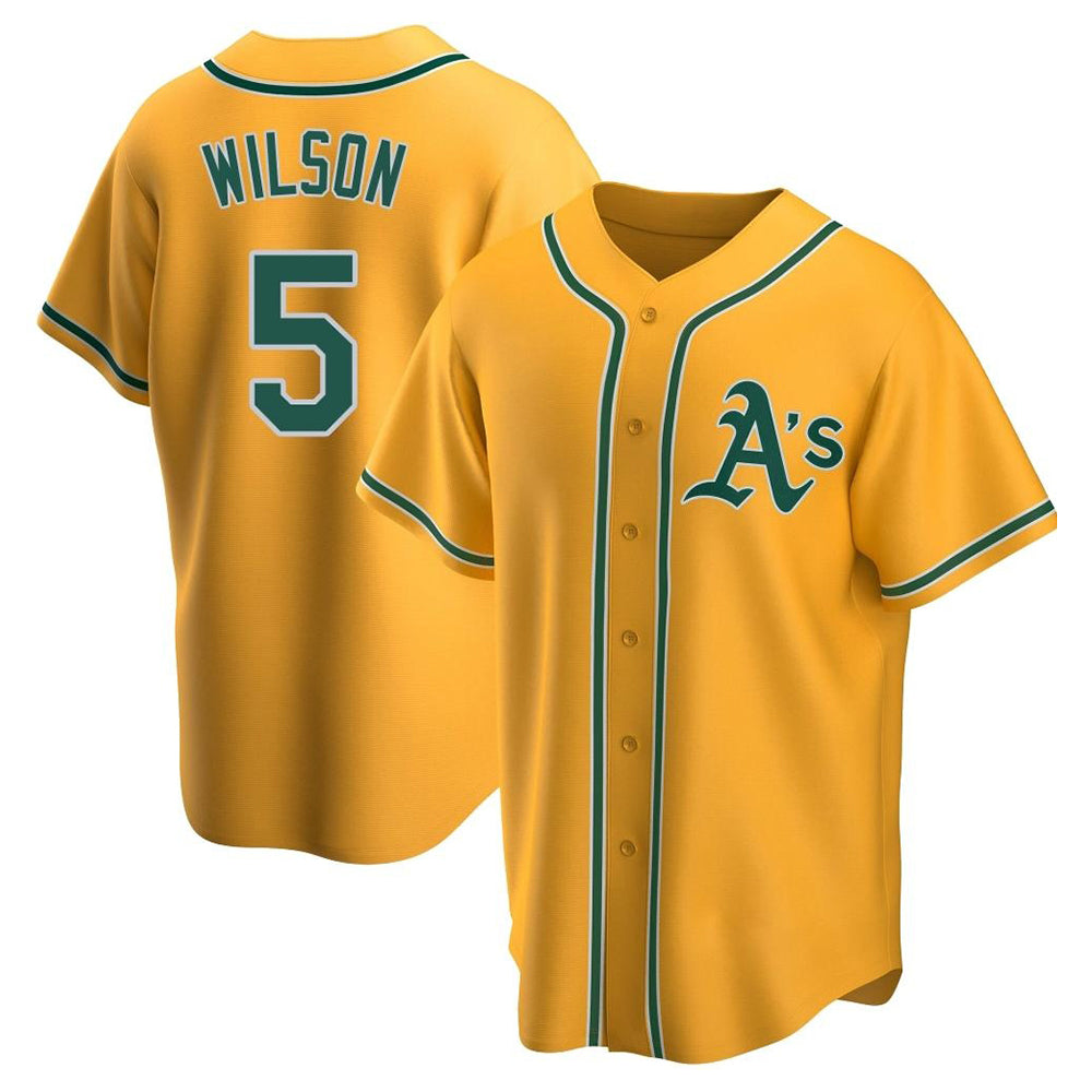 Crovyle Athletics #5 Jacob Wilson Gold Replica Alternate Stitched Jersey