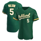 Crovyle Athletics #5 Jacob Wilson Green Authentic Kelly Alternate Stitched Jersey
