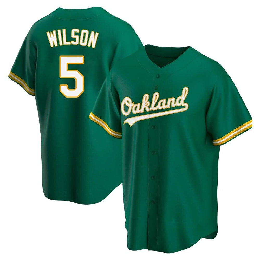 Crovyle Athletics #5 Jacob Wilson Green Kelly Alternate Stitched Jersey