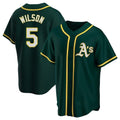 Crovyle Athletics #5 Jacob Wilson Green Replica Alternate Stitched Jersey