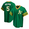 Crovyle Athletics #5 Jacob Wilson Green Replica Cooperstown Collection T shirt Stitched Jersey
