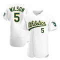Crovyle Athletics #5 Jacob Wilson White Authentic Home Stitched Jersey