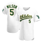 Crovyle Athletics #5 Jacob Wilson White Authentic Home Stitched Jersey