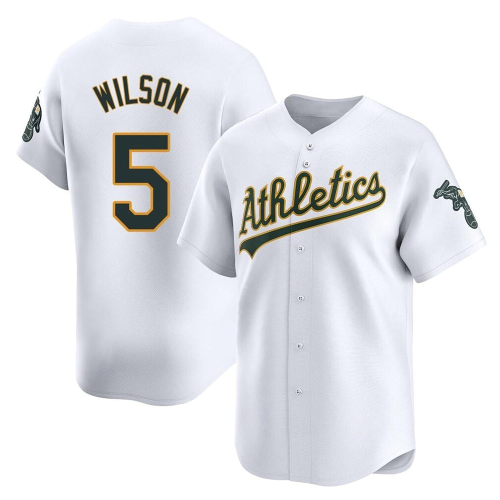 Crovyle Athletics #5 Jacob Wilson White Limited Home Stitched Jersey