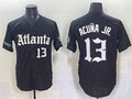 Crovyle A.Braves #13 Ronald Acuna Jr. Black Gothic South x Outkast Edition Vapor Limited Stitched Personalized Jersey