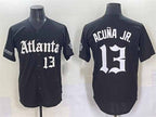 Crovyle A.Braves #13 Ronald Acuna Jr. Black Gothic South x Outkast Edition Vapor Limited Stitched Personalized Jersey