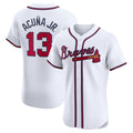 Crovyle A.Braves #13 Ronald Acuna Jr. Home Elite Jersey - White Personalized Jerseys