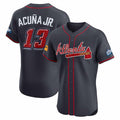 Crovyle A.Braves #13 Ronald Acuna Jr. Navy 2025 Speedway Classic Alternate Elite Player Personalized Jersey
