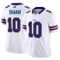 Crovyle B.Bills #10 Khalil Shakir Player Vapor F.U.S.E. Limited White  Stitched Jerseys