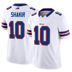 Crovyle B.Bills #10 Khalil Shakir Player Vapor F.U.S.E. Limited White  Stitched Jerseys