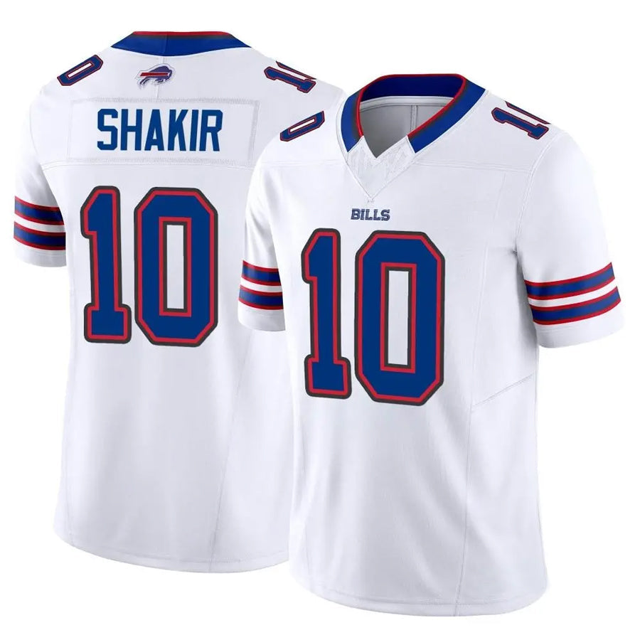 Crovyle B.Bills #10 Khalil Shakir Player Vapor F.U.S.E. Limited White  Stitched Jerseys
