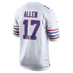 Crovyle B.Bills #17 Josh Allen Player White Limited Game Stitched Jerseys