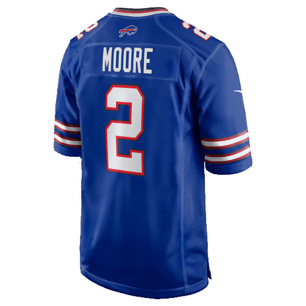 Crovyle B.Bills #2 D.J. Moore Royal Game Stitched Jerseys