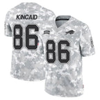Crovyle B.Bills B.Bills #86 Dalton Kincaid Player Arctic Camo Salute to Service Limited Stitched Jerseys