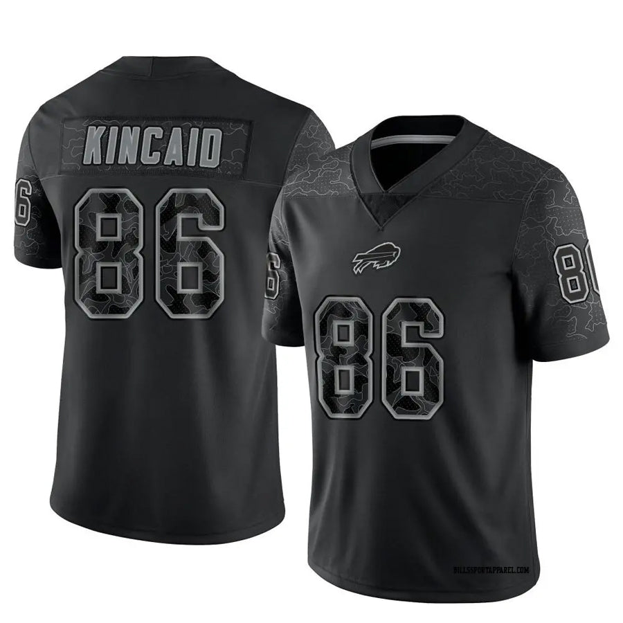 Crovyle B.Bills #86 Dalton Kincaid Player Black RFLCTV Limited  Stitched Jerseys