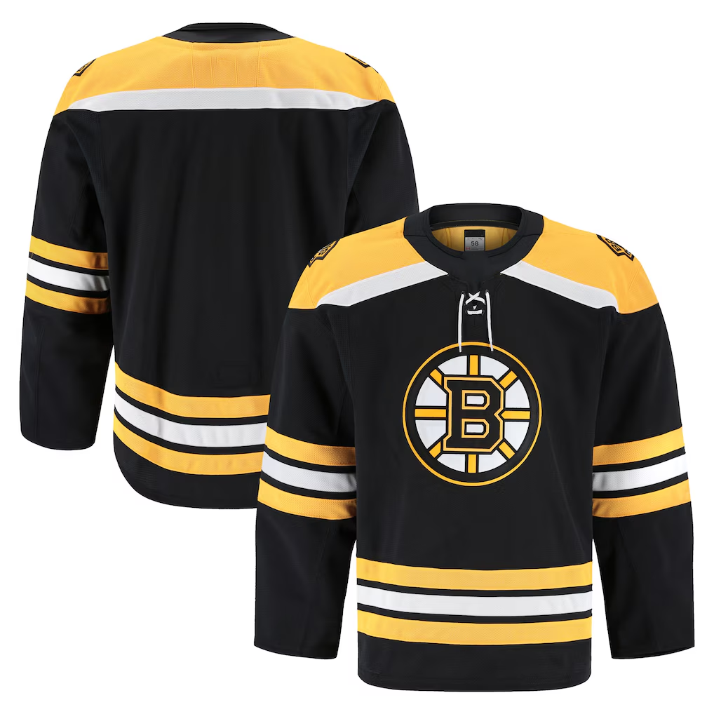Crovyle B.Bruins Black Home Authentic Pro Stitched Jerseys