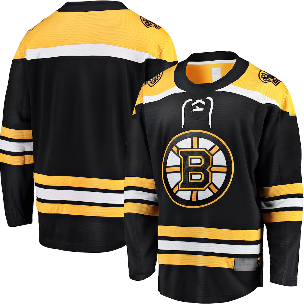 Crovyle B.Bruins Black Home Premium Stitched Jersey