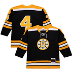 Crovyle B.Bruins #4 Bobby Orr Black 1971-72 Power Play Stitched Jerseys