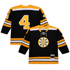 Crovyle B.Bruins #4 Bobby Orr Mitchell & Ness Black Big & Tall 197172 Blue Line 2.0 Stitched Jerseys
