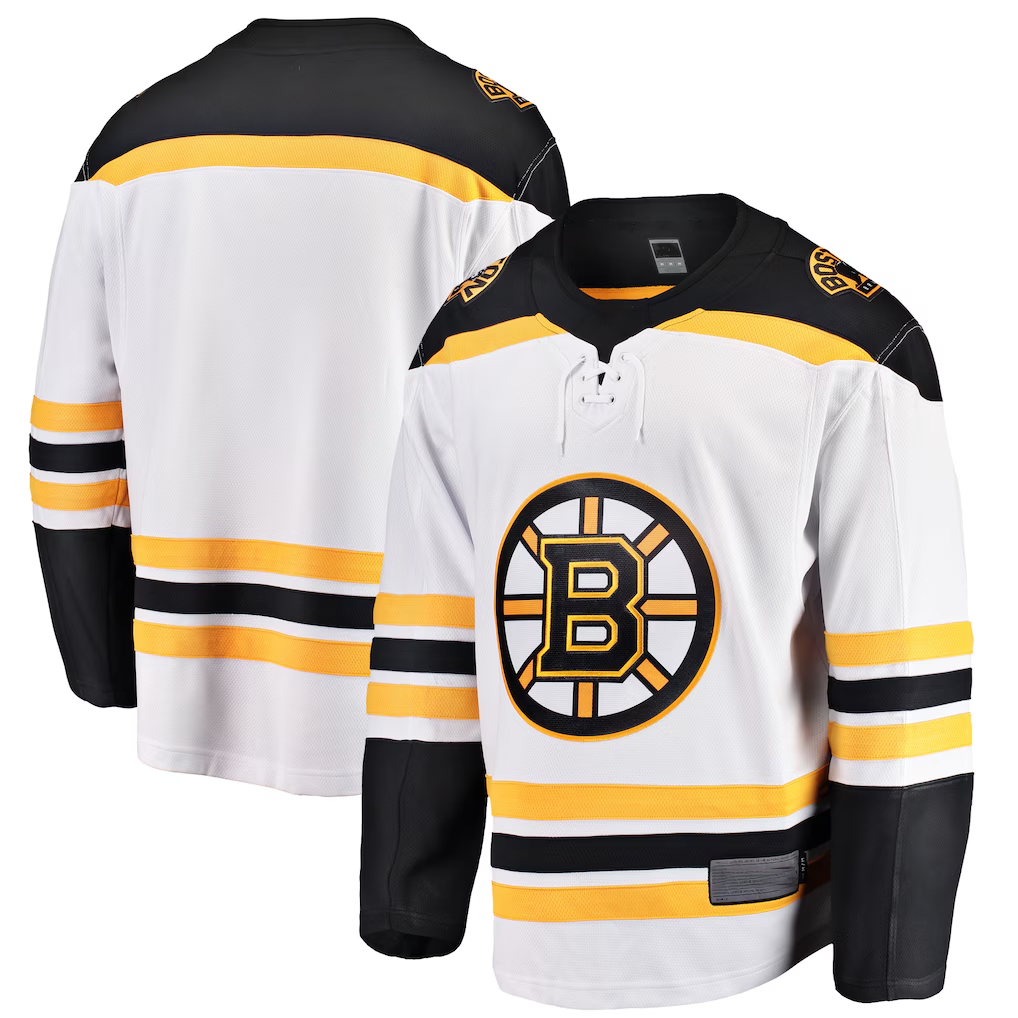 Crovyle B.Bruins White Breakaway Away Stitched Jerseys