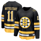 Crovyle B.Bruins #11 Casey Mittelstadt Black Home Breakaway Player Stitched Jerseys