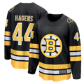 Crovyle B.Bruins #44 James Hagens Black Breakaway Stitched Jerseys