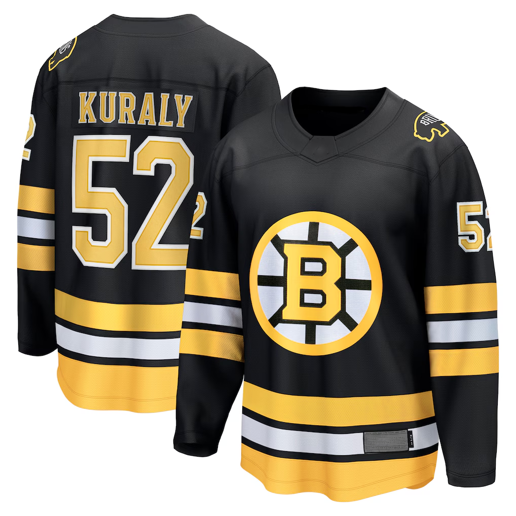Crovyle B.Bruins #52 Sean Kuraly Black Home Breakaway Player Stitched Jerseys