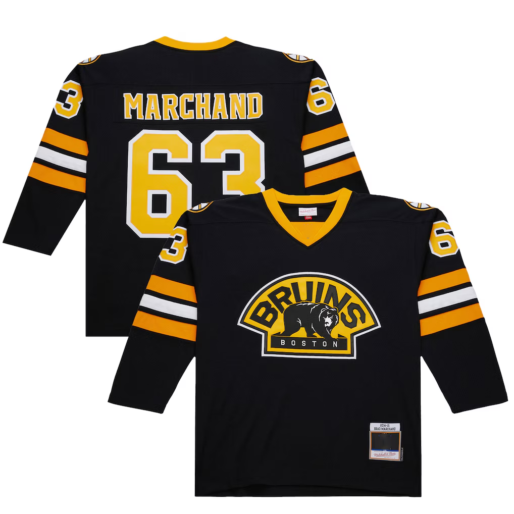 Crovyle B.Bruins #63 Brad Marchand Black 2014-15 Power Play Stitched Jerseys