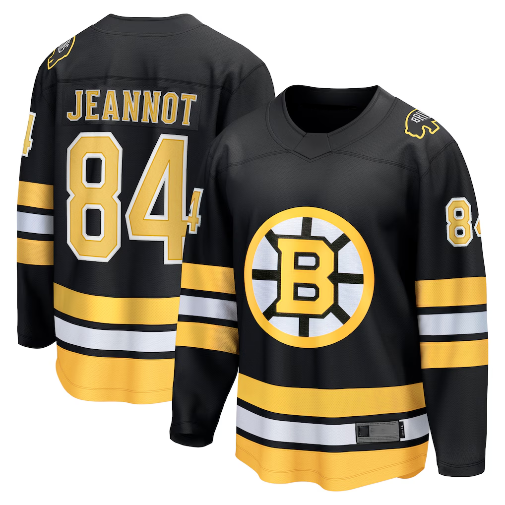 Crovyle B.Bruins #84 Tanner Jeannot Black Home Breakaway Player Stitched Jerseys