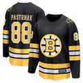 Crovyle B.Bruins #88 David Pastrnak Black Home Breakaway Stitched Jerseys