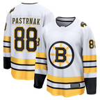 Crovyle B.Bruins #88 David Pastrnak White Away Breakaway Player Stitched Jerseys