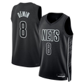 Crovyle B.Nets #8 Egor D?min  Black Swingman Jerseys - Statement Edition