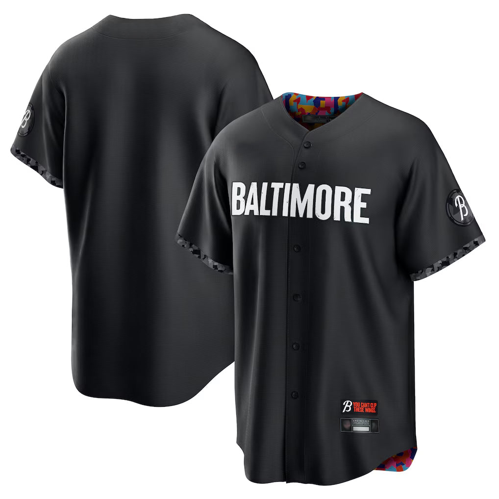 Crovyle B.Orioles Black City Connect Home Game Blank Player Stitched Jerseys